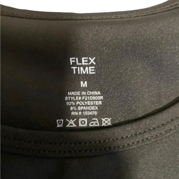 NWT Flex Time Drop Waist DRESS Womens M Black White Sleeveless Mini Stretch - Picture 9 of 9